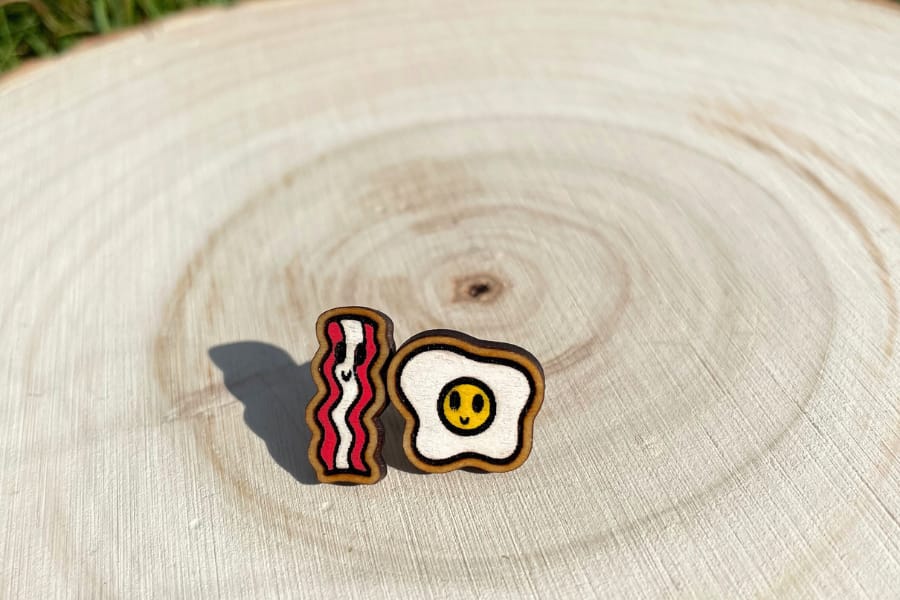 Bacon and Egg Studs - Image 2