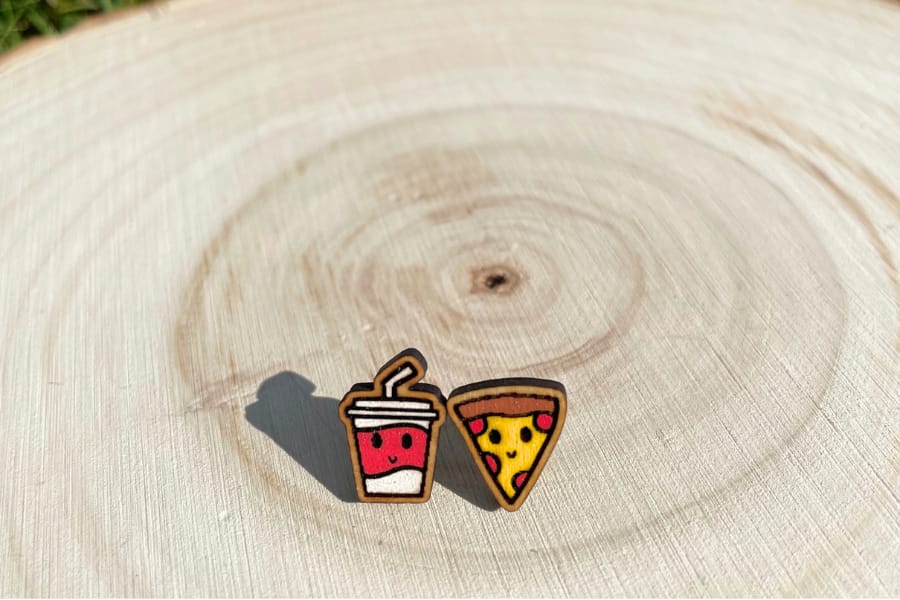 Pizza and Pop Studs - Image 2