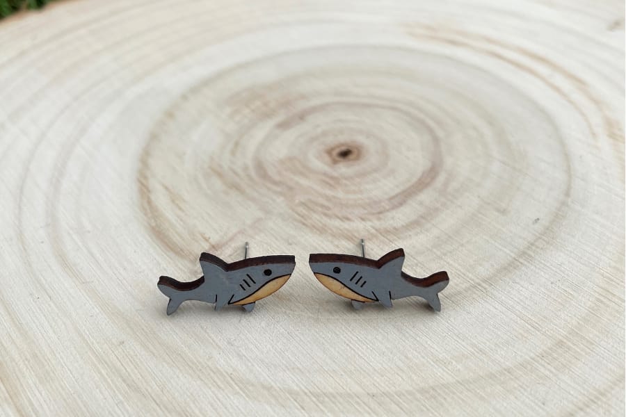 Shark Earrings - Image 3